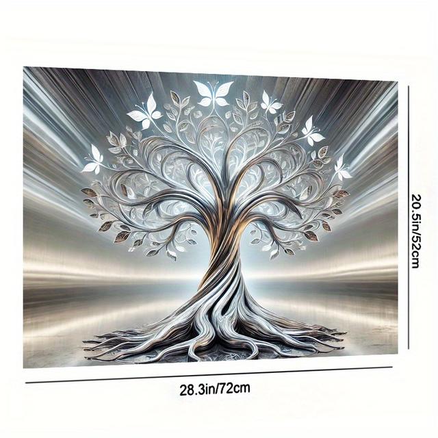 TEMU 2d Flat, 1pc/2d Flat Stove Cover Mat, Tree Of Life , 28.3x20.5 Inches (72×52cm), Easy To Clean, Any Kitchen, Washer & Dryer, Glass Cooktop Protector – Just A Pad