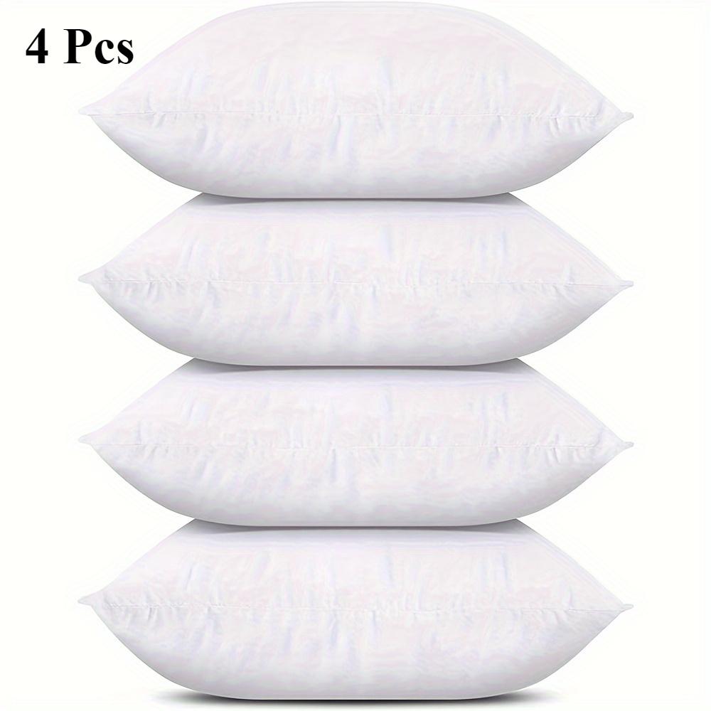 TEMU Set Of 4, 18x18 Inch 3d Polyester Filled Inserts With Zipper Closure, Suitable For Living Room, Sofa, Bedroom, Gift, , Durable Fabric, Home Decor