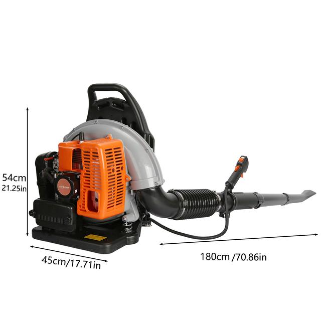 TEMU 1 Set Leaf Blower 2-stroke Engine 63 Cubic High Strength Snow Blower For Outdoor