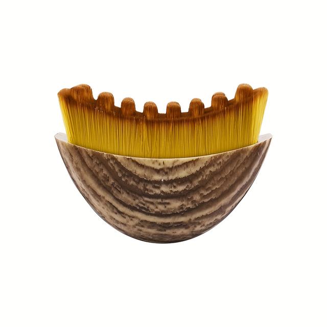 TEMU Portabel ansiktslymfdreneringsmassageapparat & konturborste - Mjuka nylonborst för lymfödemvård, känslig hud - hudvårdsverktyg för lymfkörtelstimulering (Ljusbeige)