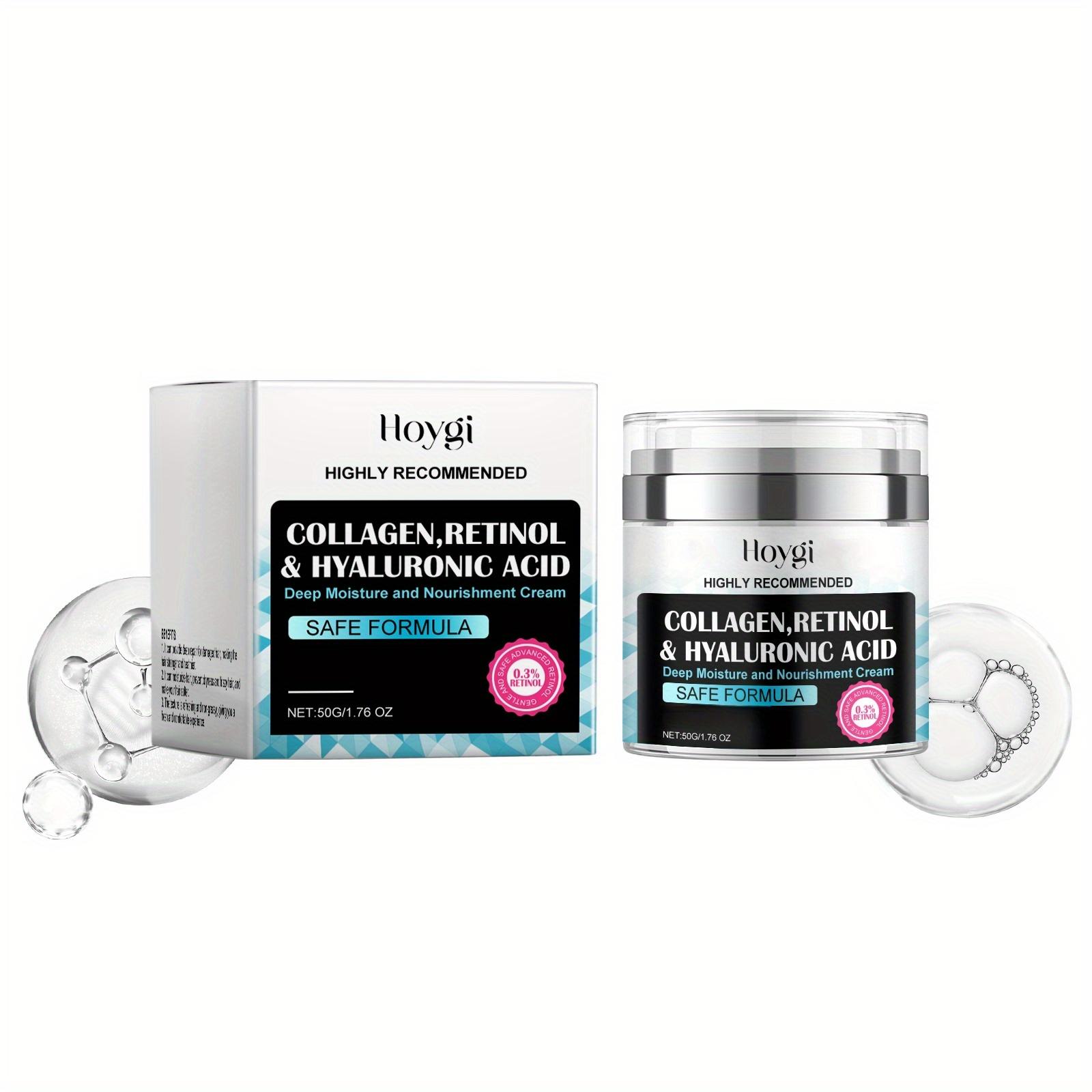 TEMU 50g Collagen Moisturizing Cream Contains Hyaluronic Acid And Vitamin E, Moisturizing And Hydrating, Gentle Care For Rough Light Beige.