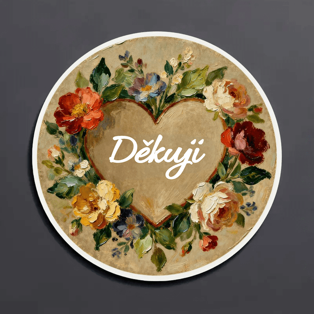 TEMU 160pcs Czech 'thank You' Thickened Sticker - Designs For Gratitude Gift Stickers, Crafts, Thank-you Notes, Birthday Cards, Bottle Labels, Gift Seal Stickers, And Packaging Stickers