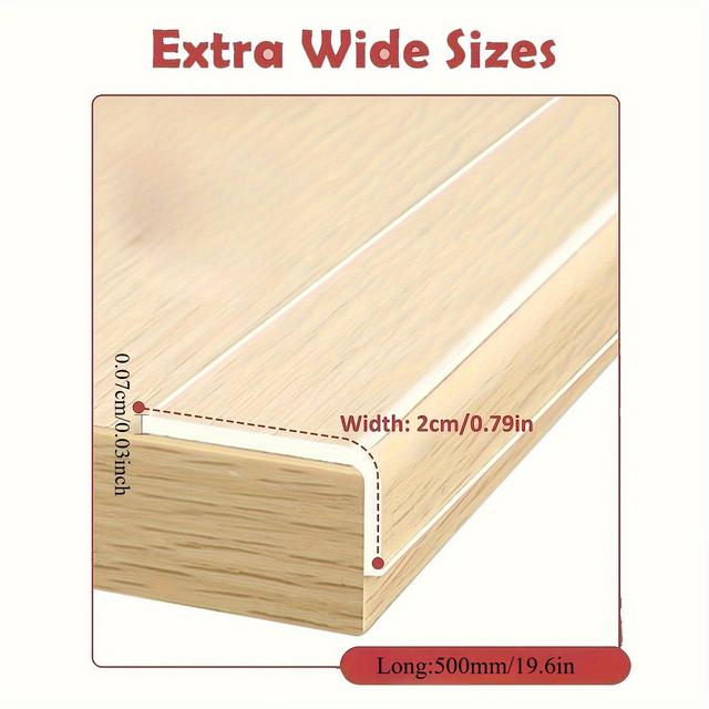 TEMU Long: 5/ Protective Tape, Transparent Edge Film, 3d Nano Desktop Anti-collision Strips – Removable & Wall-saving For Furniture Corners (cabinets/desks)