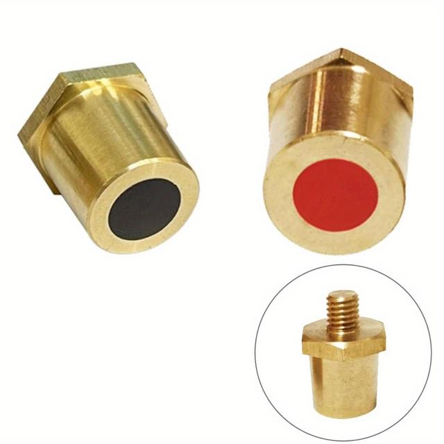 TEMU 2 Battery Terminal Adapters, M8 Brass Battery Terminal Adapter Pair, M8 Battery Terminals, Battery Terminal Clamps, Battery Terminal Adapters For Lithium Car Batteries