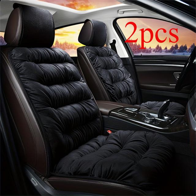 TEMU 2pcs Car Seat Cushion Warmers, Front Single Seat, Comfortable And Warm, Protects Seats, Suitable For Various Models, Use, Auto Seat Pads