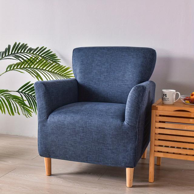 TEMU Chic Floral -arm Sofa Cover - Stretchy Complete Sofa Protector, Ideal For Your The Bedroom, Dining Area, Home Office, Living Room, Game Room, And Sunroom