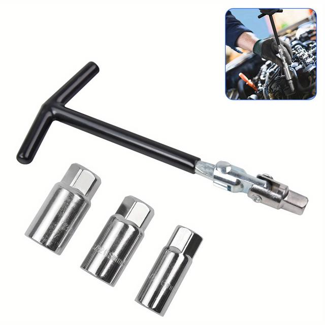 TEMU 4pcs Spark Plug Wrench Set Removal Tool 16mm 18mm 21mm Sockets