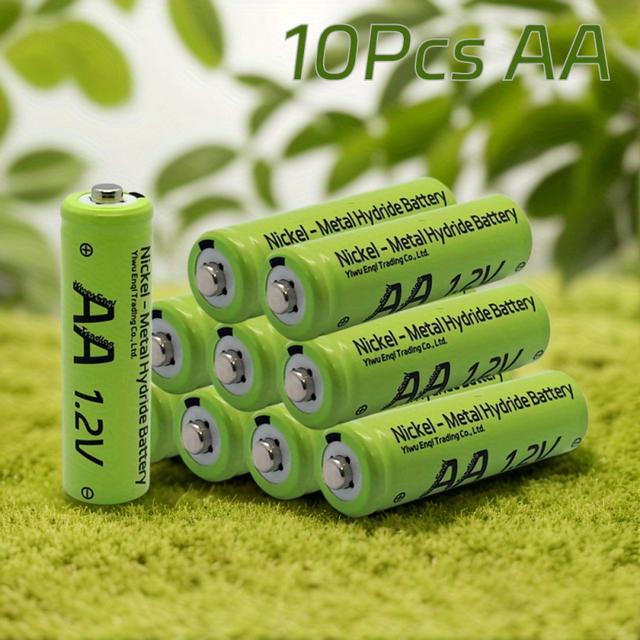 TEMU 10-15 Sztuk Akumulatorów AA-AAA Niklowo-Metalowo-Hydrydowych (Ni-MH), 1,2 V, Długotrwałej Mocy Do Elektroniki, Zestaw Akumulatorów Akumulatorowych