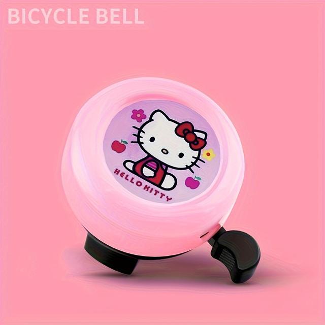 TEMU Hello Kitty Bike Bell - Loud Stainless Steel Bicycle Bell For 20-22mm Handlebars, Cartoon Bike Accessory | Design