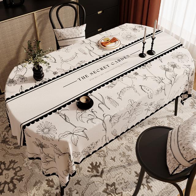 TEMU ผ้าปูโต๊ะกันขุย ทำความสะอาดง่าย ทนทาน ทนอุณหภูมิสูง สำหรับโต๊ะอาหาร