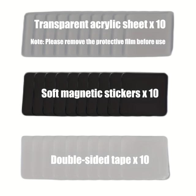 TEMU 30개 투명 아크릴 냉장고 자석 DIY 키트, 마그네틱 포토 액자 냉장고 자석, 핸드메이드 사진 냉장고 자석, 생일, 기념일, 어머니의 날, 아버지의 날, 스승의 날을 위한 완벽한 선물, 장식용 오너먼트