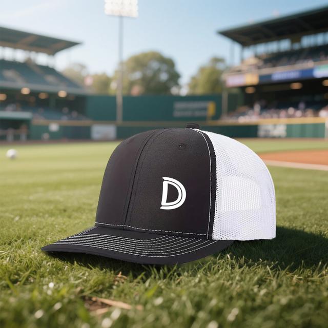 TEMU Un elegante gorro de béisbol con la letra D, diseñado para conductores de camiones con tela transpirable de calidad ajustable. Este gorro de moda es adecuado tanto para hombres como para mujeres.