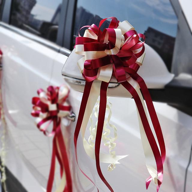TEMU 10 Hochzeitsauto-Schleifenbänder zur Autodekoration