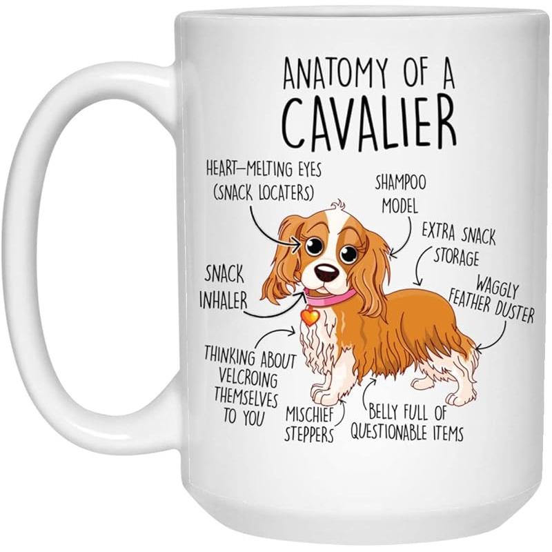 TEMU King Spaniel Coffee Mug- Cute Dog Lover Mom, Dad, Her, Him- 325ml Birthday