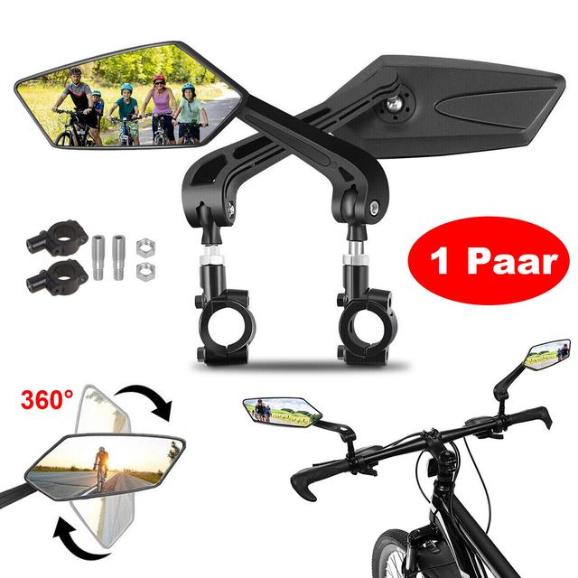 TEMU 2* Bicycle Handlebar Wing Rear View Mirror Mobility Scooter Mountain Bike Mtb Uk
