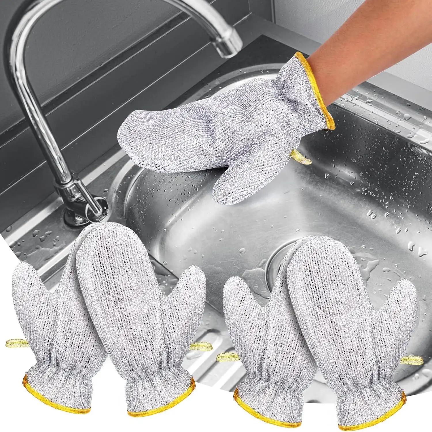 TEMU 2 (4 piezas) Paño de Limpieza de Alambre, de Alambre Multiusos para Lavar Platos en Húmedo y , Paños de Cocina de Alambre No Abrasivos para Fregar y Limpiar Platos, Ollas y Superficies de Cocina