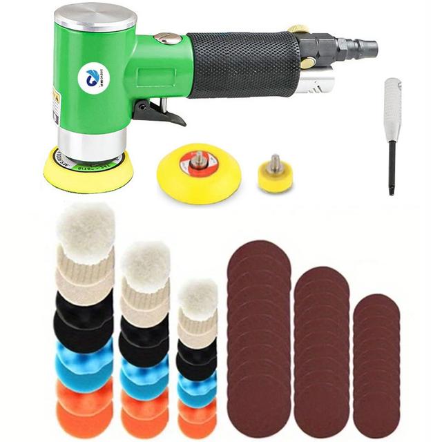 TEMU SUBAO Exzentrischer Pneumatischer Schleifer, Pneumatisches Mini-Schleifset 2"/3", Auto-Polierer und Handschleifarbeiter