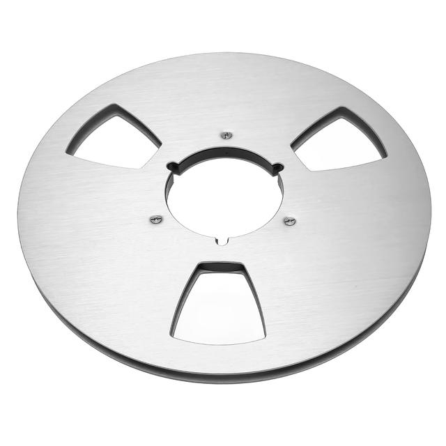 TEMU 1/4inch 10.5inch Three-hole Empty Tape Reel, Aluminum Alloy, , Nab Open Audio Tape Reel& Empty Reel, Compatible For Pioneer, Recording Open Machine Additions