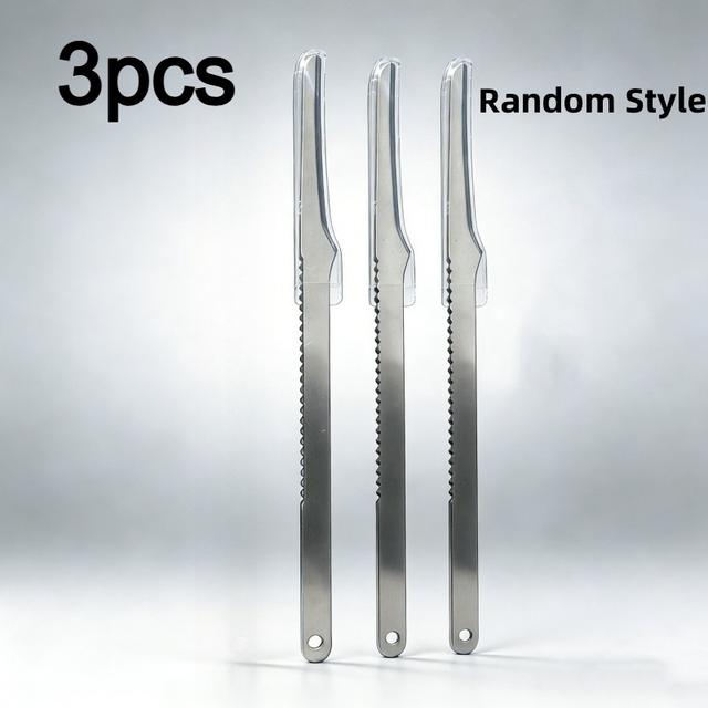 TEMU 3 Stainless Steel Foot Scrapers Designed Specifically For Removing Dead Skin, Suitable For Men And Women