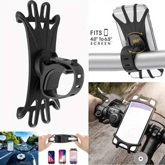 TEMU Schokbestendige Fiets Telefoonhouder – Betrouwbare GPS Ondersteuning voor E-Bikes en Motorfietsen, Handsfree Fiets Gadget