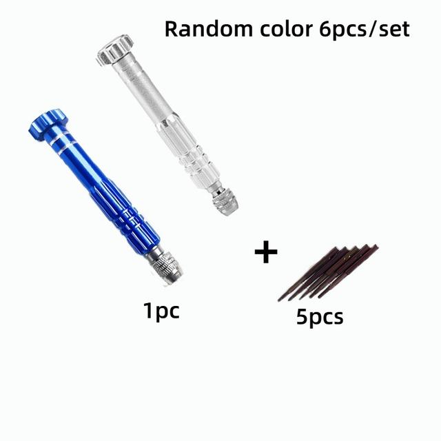 TEMU This Collection Includes 6 Precision Screwdriver Bits In 5 Distinct Metal Sizes, Designed To Be Compact And Durable. Ideal For Fixing Glasses, Smartphones, And