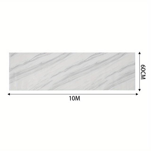 TEMU 60cmx10m Effect Self Adhesive Wallpaper Thicken Furniture Sticker Marble Vinyl Wrap Waterproof Wall Sticker For Bathroom Kitchen Worktop Covering