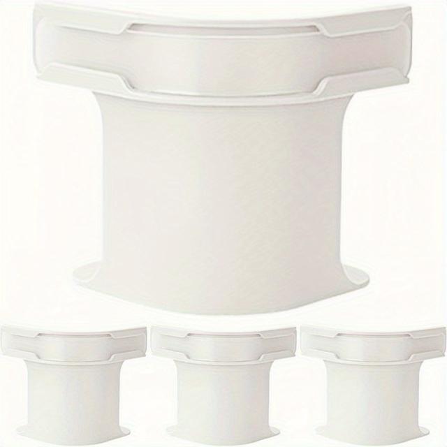 TEMU 4pcs Heavy-duty Bed Sheet Corner Straps - Corner Holders With Locking Plate, Fits All Mattress Sizes, , Durable Polypropylene (pp) Material, White, Bedding Accessories, Bedding