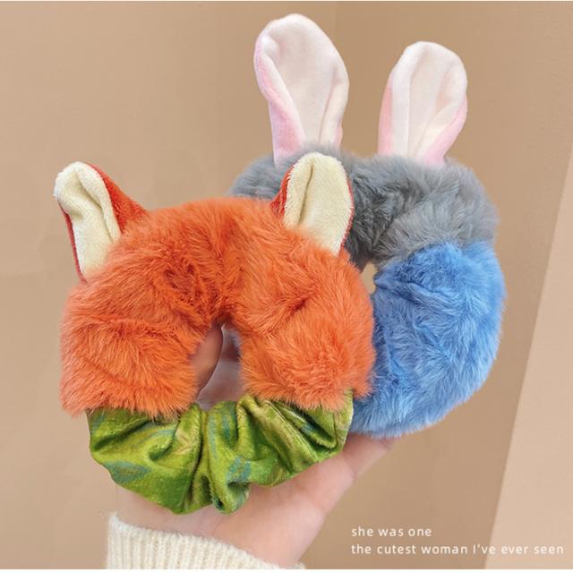 TEMU 2pcs Anillos para el Cabello de Felpa de y Zorro | Lindas Diademas con Forma de Oreja, Suaves con el Cabello, Adecuados para Todo Tipo de Cabello, Duraderos, Ideales para Fotografía , Naranja-