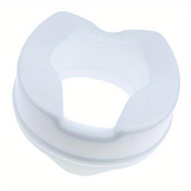 TEMU Toilet Seat Riser Raised Elongated Lifter Extender 4 Inch White