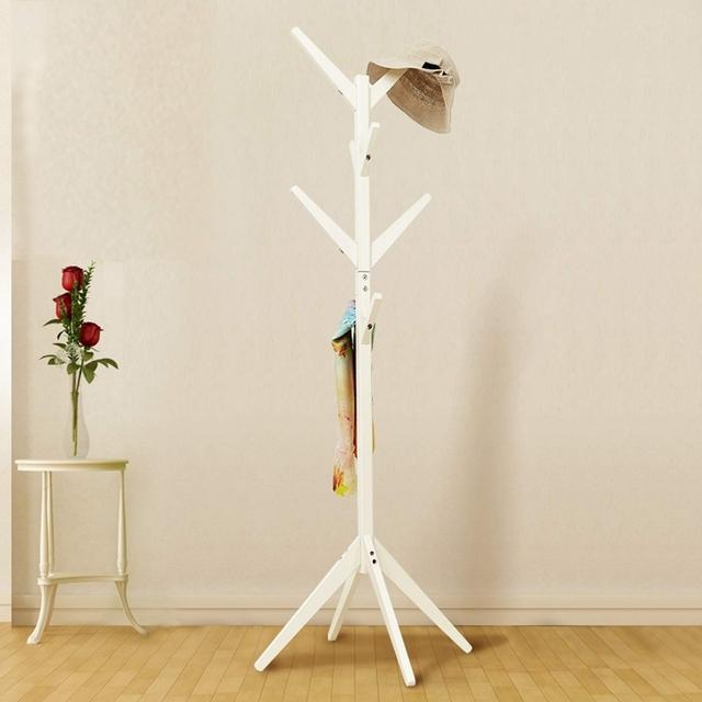 TEMU White Wooden Coat Rack Coat/ Umbrella/ Hat Jacket/ Floor Stand Clothes Hanger Clothes Hanging Closet