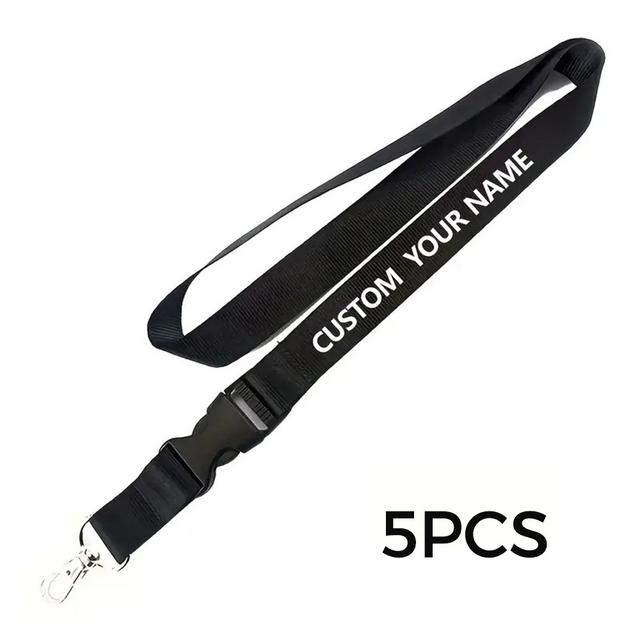 TEMU 2d [custom]five Personalized Name Lanyards, Badges & Neck Straps For Id. Custom , Men, Workers, Adults, Teachers, Etc., And Work As Id Holders In Offices, Schools, Exhibitions.