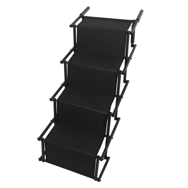 TEMU Four-tiered Stairs For Large Dogs, Portable Pet Ramp For With Steps.