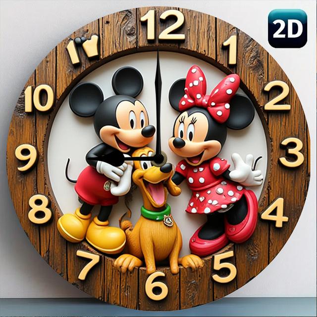 TEMU 1pc, 9.8inchs Wall Clocks(includes Hook), 2d Flat, Home And Kitchen Products, Home Decoration. Wall Clocks, Hanging Modern Clock, 2d Flat