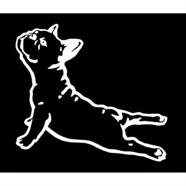 TEMU French Bulldog Decal Vinyl Sticker|cars Trucks Walls Laptop|white|5.5 X 5.0 In|duc1933