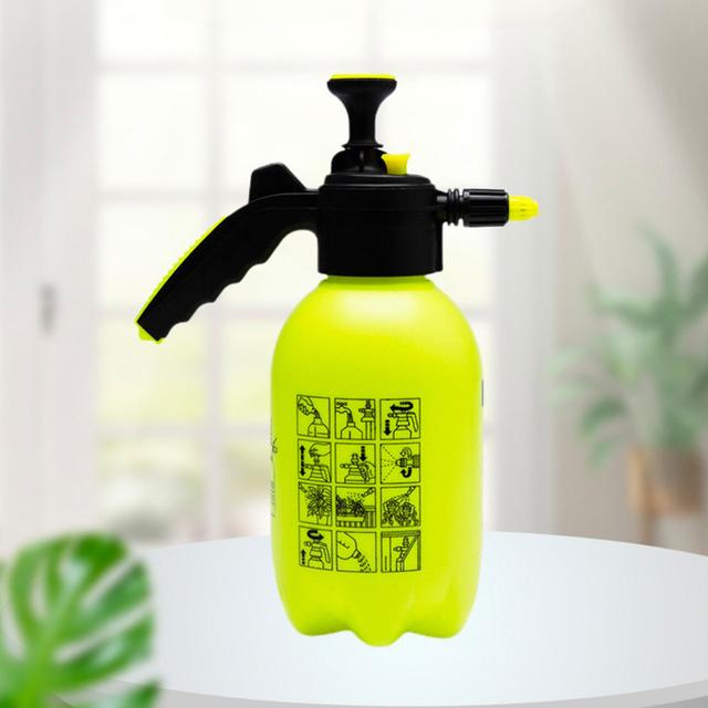 TEMU 1pc 2l Explosion-proof Garden Sprayer, High-pressure Plastic Mist Sprayer With Valve For Watering Plants, Car Washing, And Home Cleaning