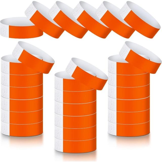 TEMU 300 Paper Activity Band, Pvc, Waterproof, Neon, Concert Identification Band, Party Sticky Receiver Band, Multiple Colors