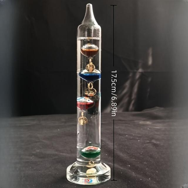 TEMU Thermometer Floating Ball Physics Decor For Bedroom, Bar Cabinet, Or Living Room