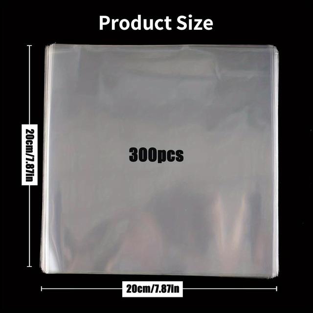 TEMU 300 piezas de papel transparente de vidrio, 20*20cm de hojas de celofán para envolver dulces, decoración de artesanías DIY, tema de fantasía, material plástico, papel de envolver