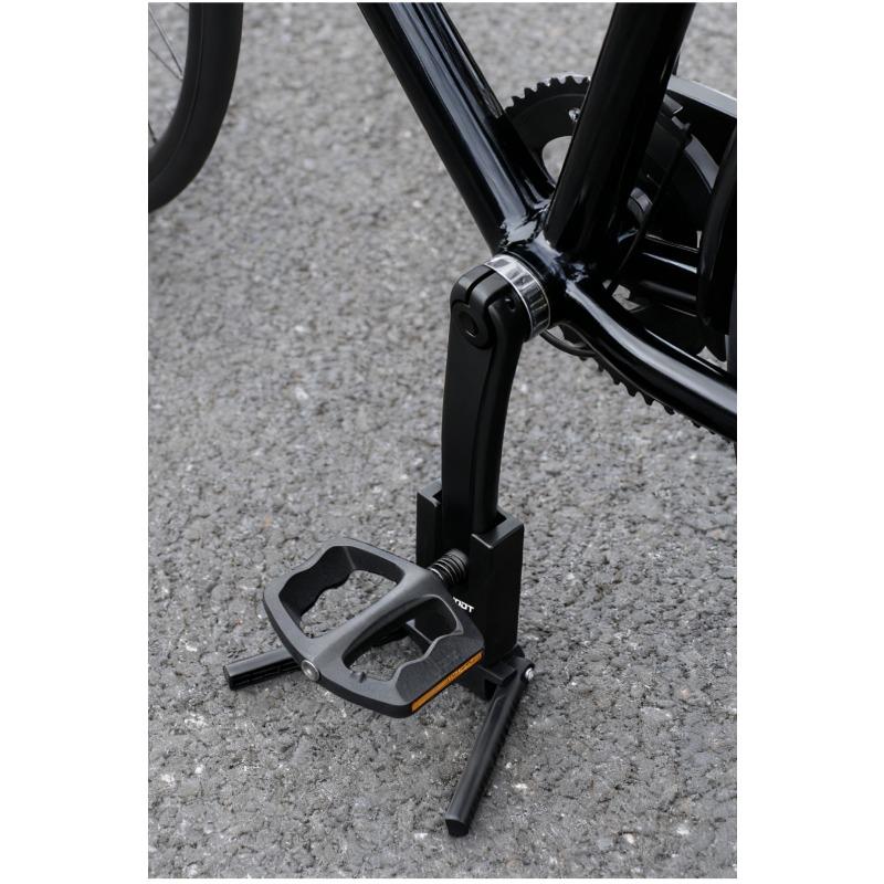 TEMU 【高さ調節&折りたたみ式】自転車用タンド - 高耐久設置ポール、無料設置、スクーター、オートバイに最適 - 持ち運び可能なライディングアクセサリー(BMX、マウンテン、ロードに最適) - 頑丈なシングルタンド