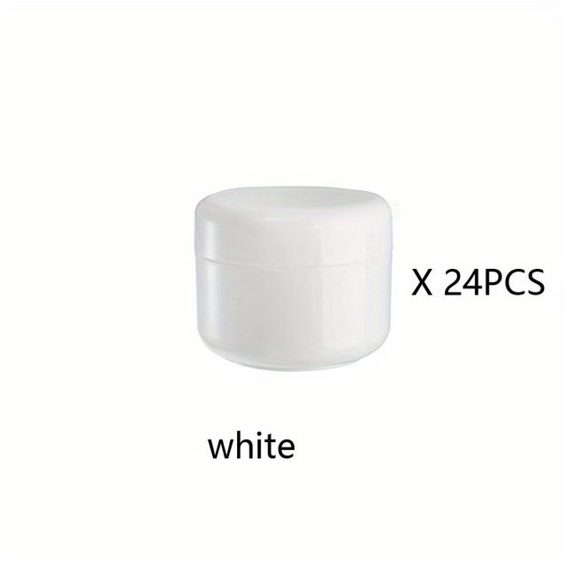 TEMU 12/24 Stk. 50G/50ml (1.7oz) Kosmetikgläser, mit Einlegesohlen und Kuppeldeckeln, für Kosmetikproben, Creme, Lotion, Weiß, Pink, Grün, Gelb, Transparent