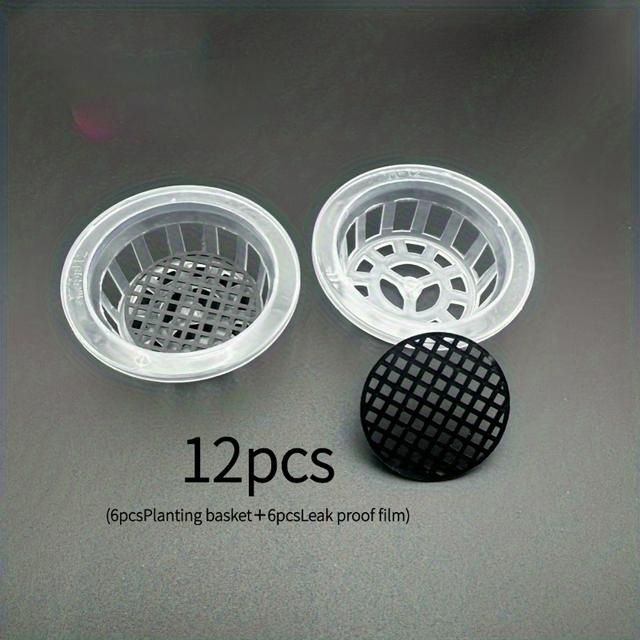 TEMU 12pcs Of Planting Baskets, Hydroponic Vegetable Planting Baskets, Plastic Flower Pots, Suitable For Home Balcony Gardening And Hydroponic Production