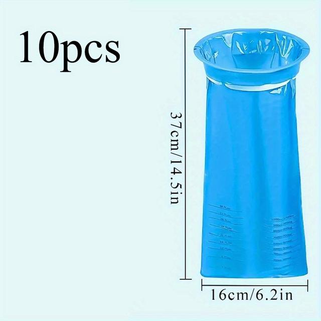TEMU 4 Stück/10 Stück Tragbare Reisekrankheitstüten, Auslaufsichere Kotzbeutel für Outdoor-Reisen, Sport, Notfall Müll
