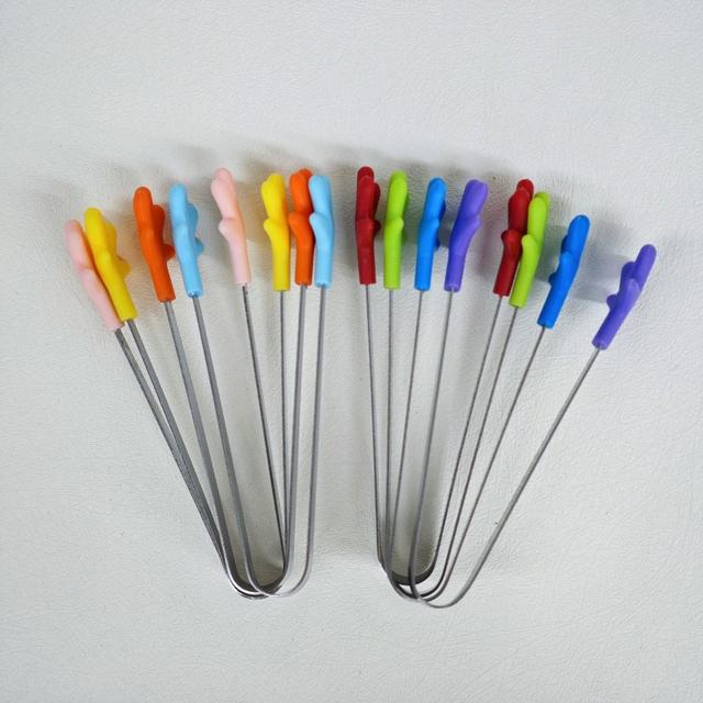 TEMU Set Of 8 Vibrant Silicone Mini Tongs - Ideal For Snacks, Desserts, And Kitchen Tasks, Small Hand Clips In Assorted Colors