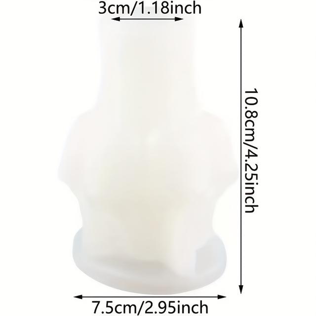 TEMU 1 Silicone Tulip Bouquet Mold For Candle Making, 3d Diy Wax Craft, Drip Casting Plaster, Home Decoration Accessory Mold