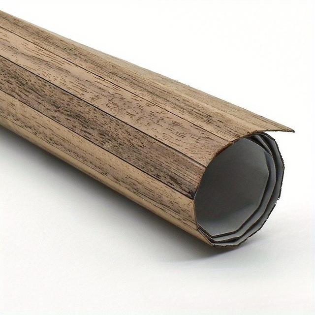 TEMU OB11 Kinder DIY Puppenhaus mit Zubehör – Miniaturmodell aus Kaffeebraunem Massivholz-Boden