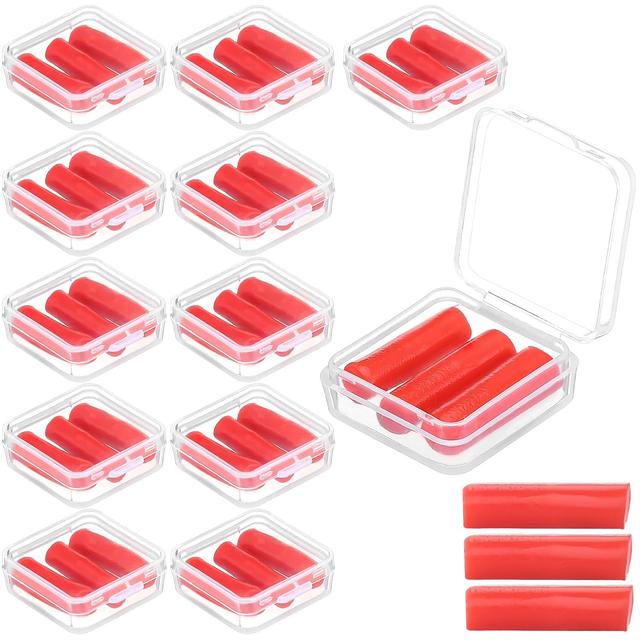 TEMU 12pcs (36pcs) Refillable Wax Clay Refills Compatible For Drill Pen - With Storage Box For 5d Diamond, 3d Embroidery, For Refillable Drill Pens, Wax Clay Refills For Diy Crafts Accessories