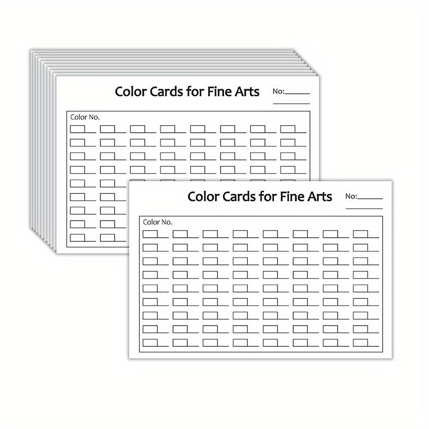 TEMU Filling Cards For Art Students, Double-sided Design, Color Pencils, Watercolor Pens, Marker Pens Color Filling Cards