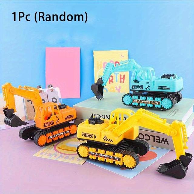 TEMU 1pc Engineering Vehicle Toy, No Battery Required, Beach Outdoor Toy, Small Toy, Birthday Party Small Gift; Christmas And Halloween Gifts; School Rewards
