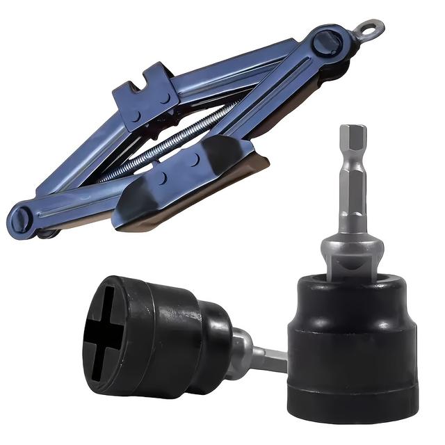 TEMU Heavy-duty Jack Wrench Socket - Professional Car Tire Removal And Wheel Wrench, Compatible With Scissor Jacks, No - For Mechanics, Garage, Car Repair - Industrial-grade Strength Construction