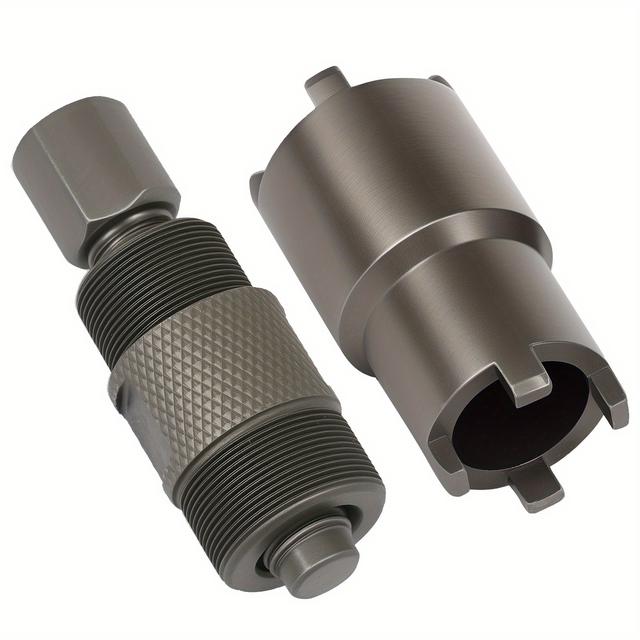 TEMU Combo Kit Featuring A Flywheel Puller (24mm/27mm) And Holder (20mm/24mm) - A Versatile Impact-ready Tool Designed For Extraction And Clutch Maintenance On Motorcycles, Atvs, Scooters, And Karts